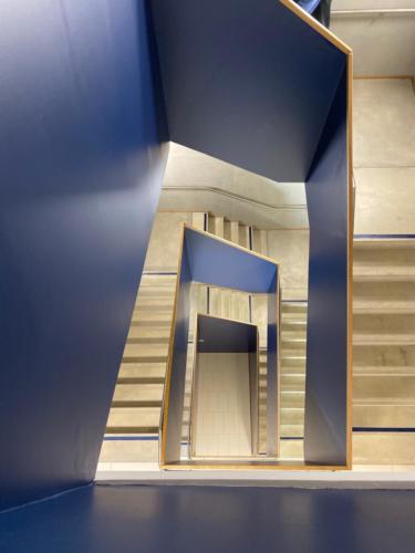 vue de la cage d'escalier